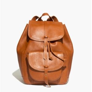 NWOT Madewell Transport Rucksack in English Saddle